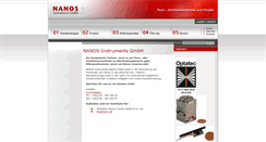 Desktop Screenshot of nanos-instruments.de